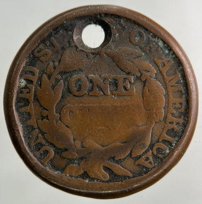 1847 US USA One Cent Coin | Fair Grade