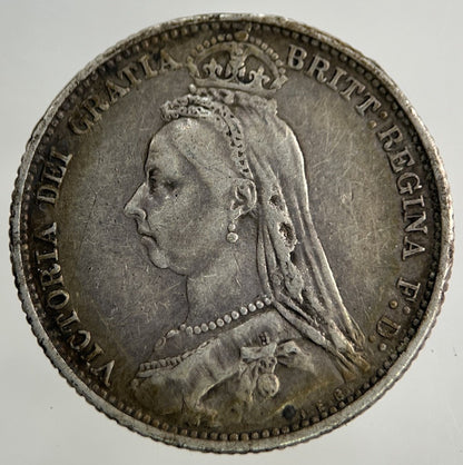 1887 Victoria Sixpence Silver Coin | Fine Collectable Grade