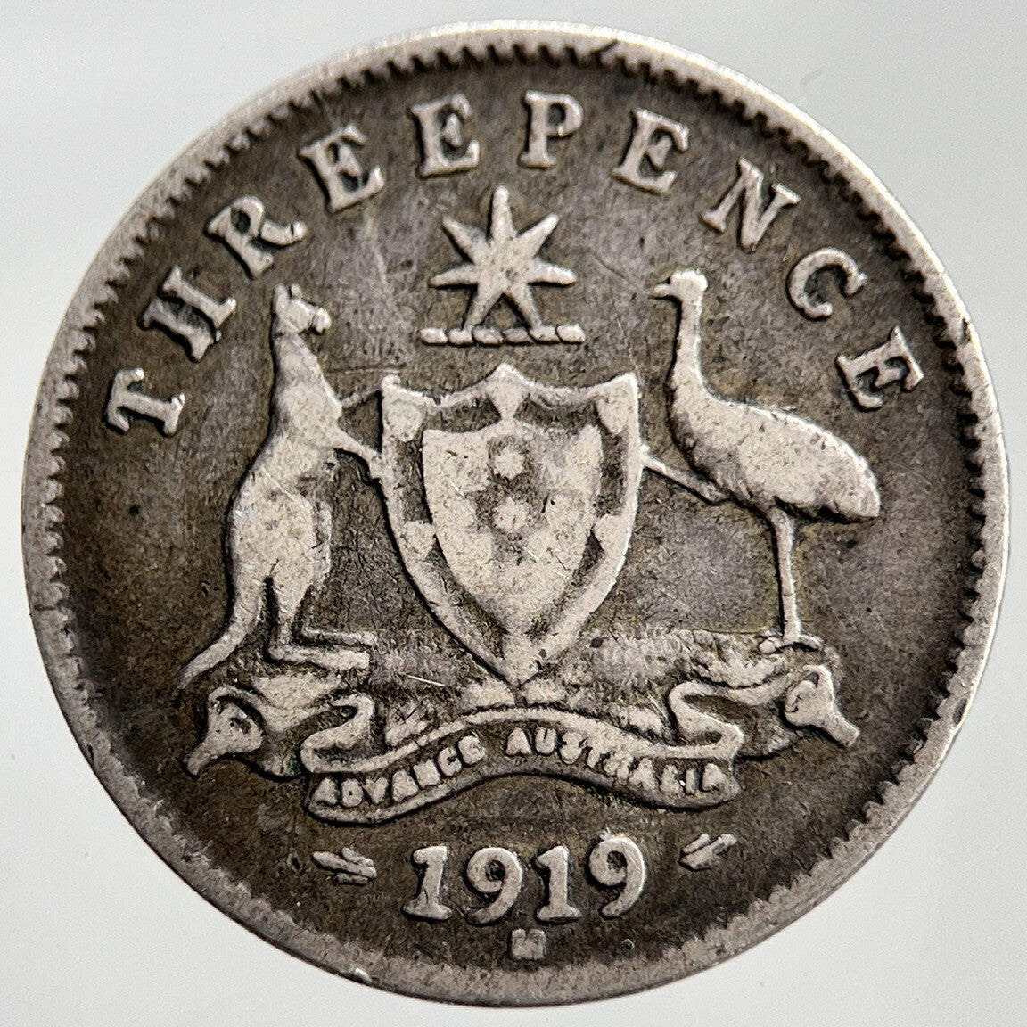1919 - M Australia Threepence Silver Coin | Collectable Grade