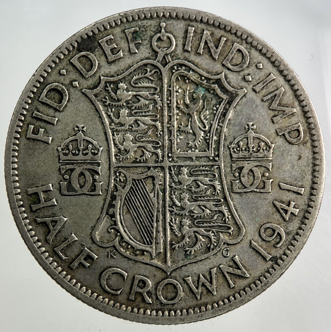 1941 George VI Half - Crown Silver Coin | Fine Collectable Grade