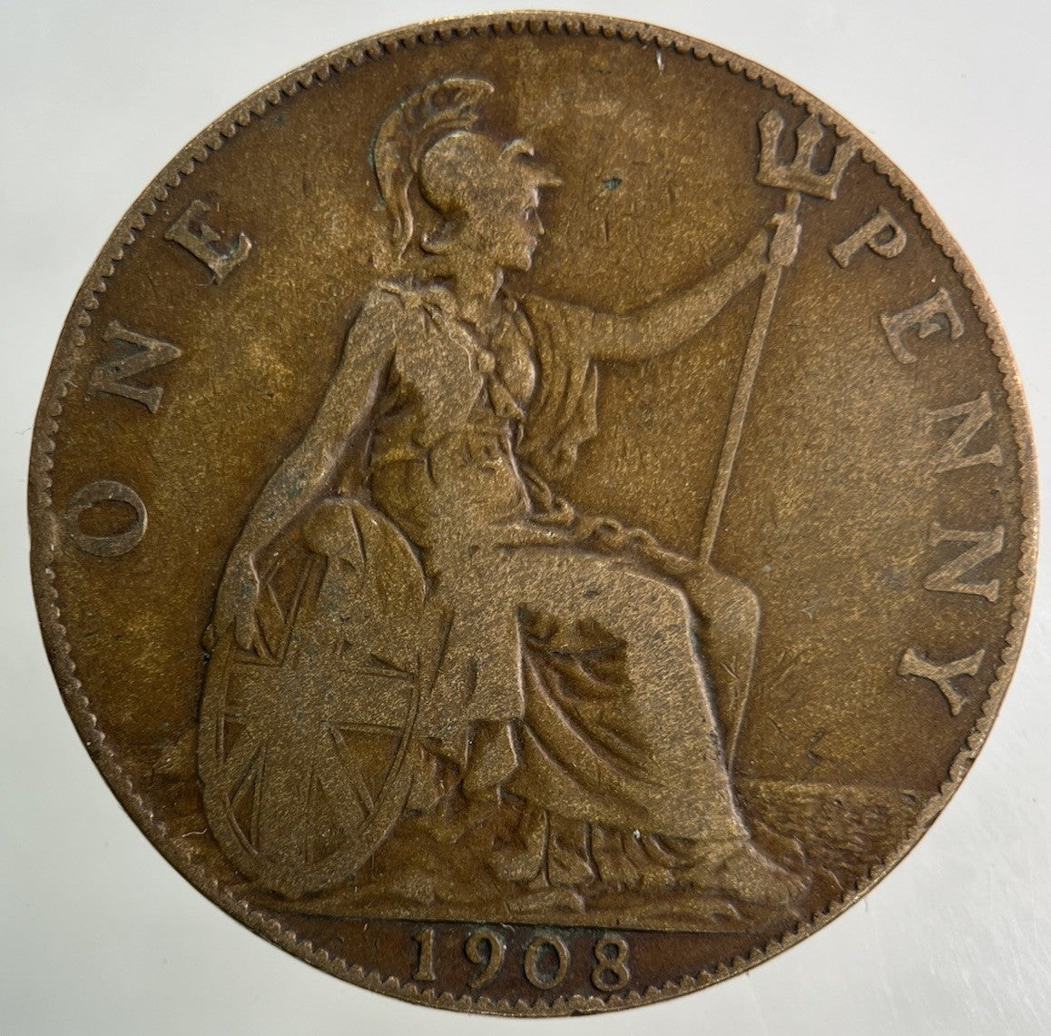 1908 Edward VII One Penny Coin | Fine Collectable Grade