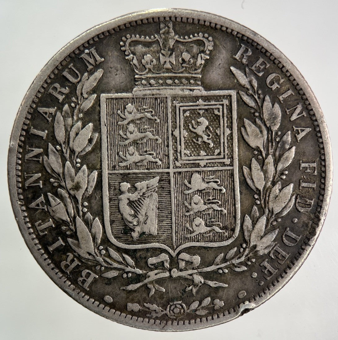 1884 Victoria Half - Crown Silver Coin | Very High Grade