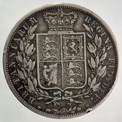 1884 Victoria Half - Crown Silver Coin | Very High Grade