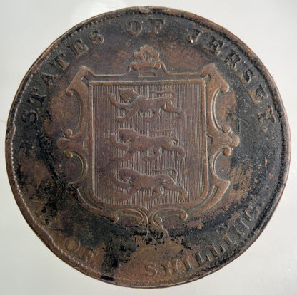 1841 Jersey 1/13th Of A Shilling Coin | Collectable Grade