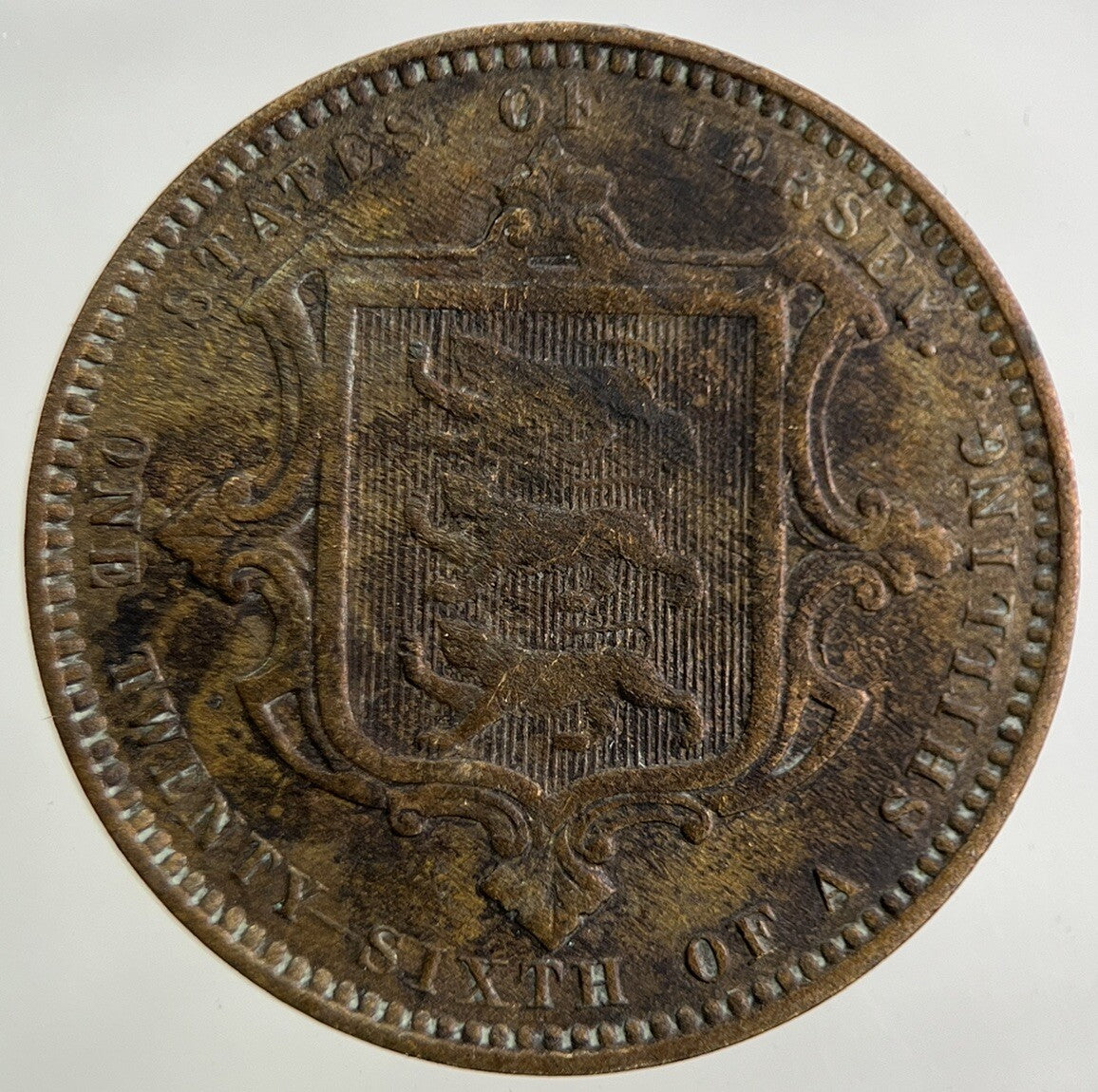 1866 Jersey 1/26 One Twenty - Sixth Of A Shilling Coin | Collectable Grade