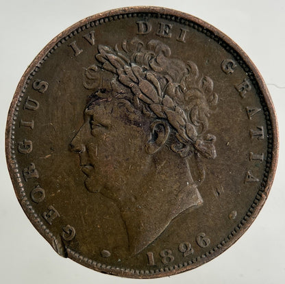 1826 George IV Farthing Coin | Fine Collectable Grade