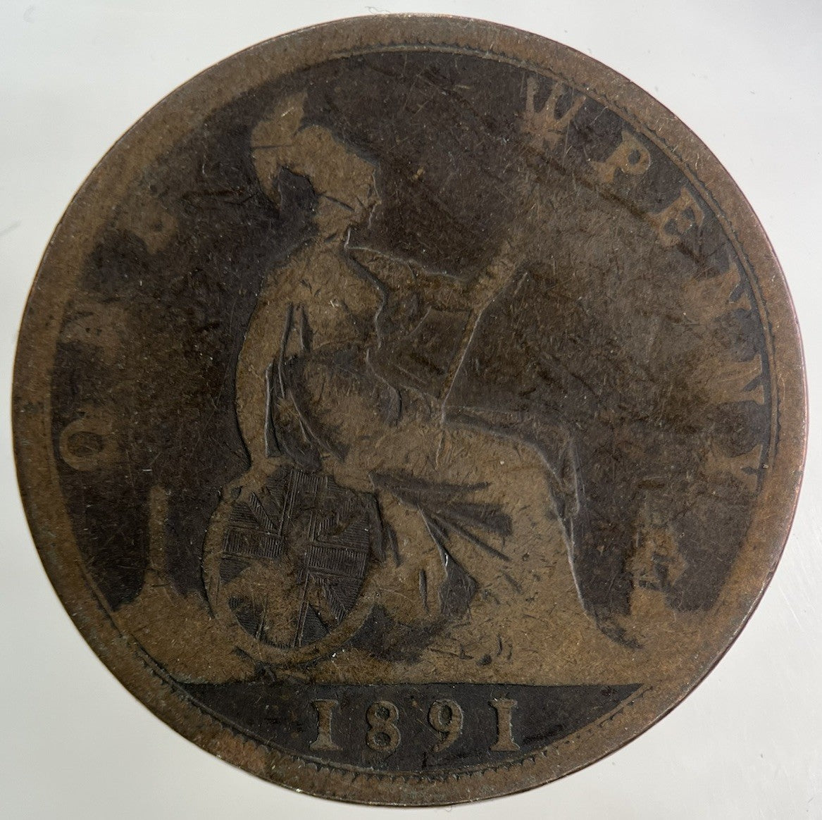 1891 Victoria One Penny Coin | Collectable Grade