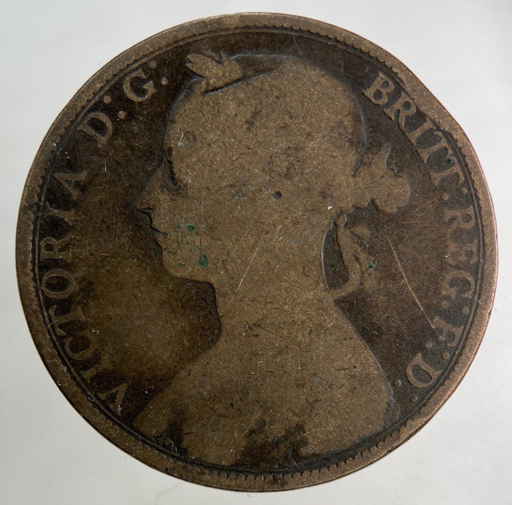 1889 Victoria One Penny Coin | Collectable Grade