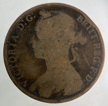 1889 Victoria One Penny Coin | Collectable Grade