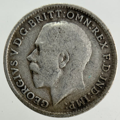 1917 George V Threepence Silver Coin | Fine Collectable Grade