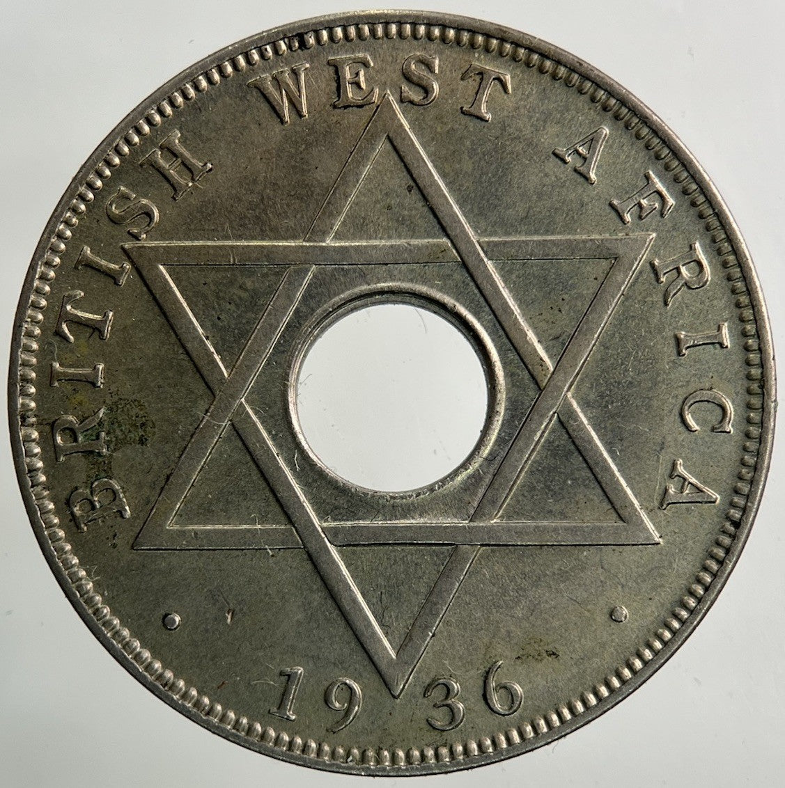 1936 West Africa Half - Penny Coin | Very Fine Grade