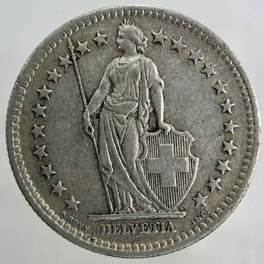 1948 Switzerland Swiss 2 Francs Silver Coin | Very High Grade