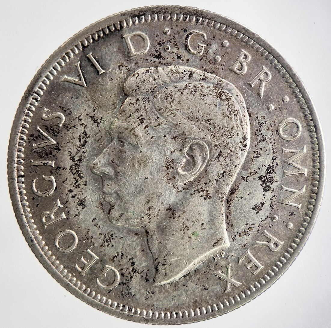 1944 George VI Half - Crown Silver Coin | Fine Collectable Grade | a6973