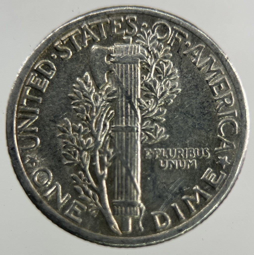 1937 US USA Mercury Dime Silver Coin | Fine Collectable Grade