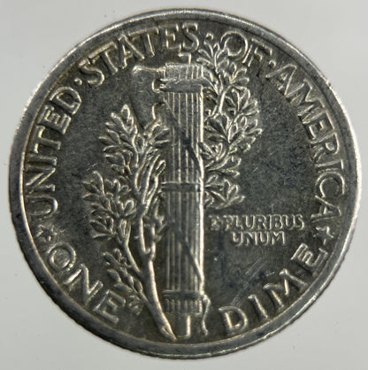 1937 US USA Mercury Dime Silver Coin | Fine Collectable Grade