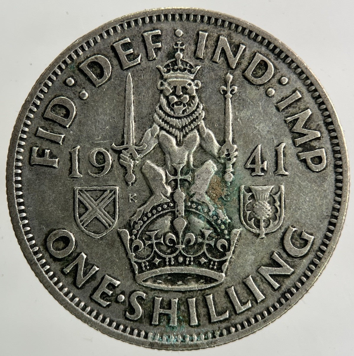 1941 George VI Shilling Silver Coin | Fine Collectable Grade