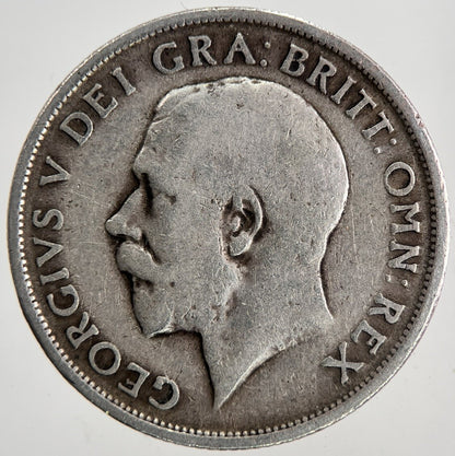1917 George V Shilling British Silver Coin | Collectable Grade | a6844