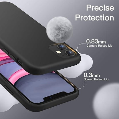 iPhone 11 PRO MAX Black Bumper Shockproof Silicone Protective Case