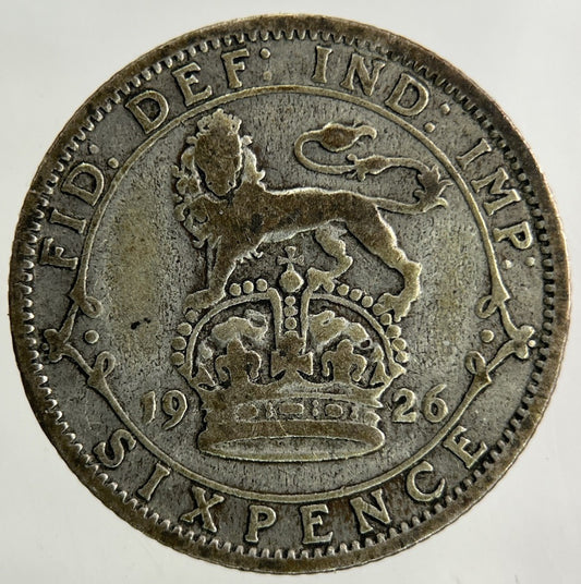 1926 George V Sixpence Silver Coin | Collectable Grade