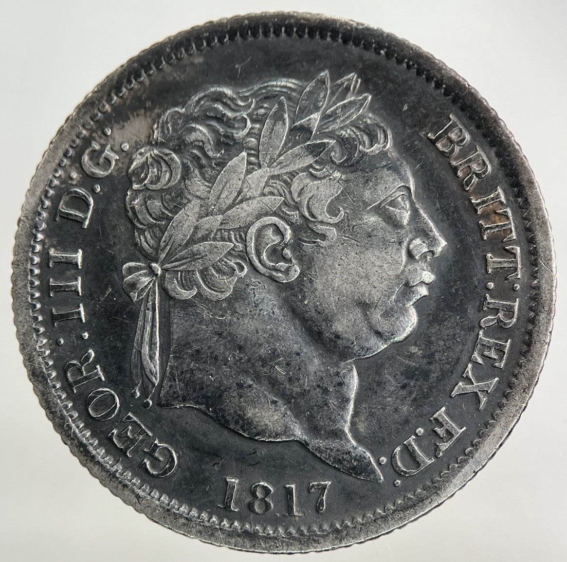 1817 George III 3rd Shilling Silver Coin | Very High Grade