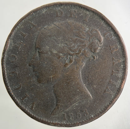 1853 Victoria Half - Penny Coin | Collectable Grade