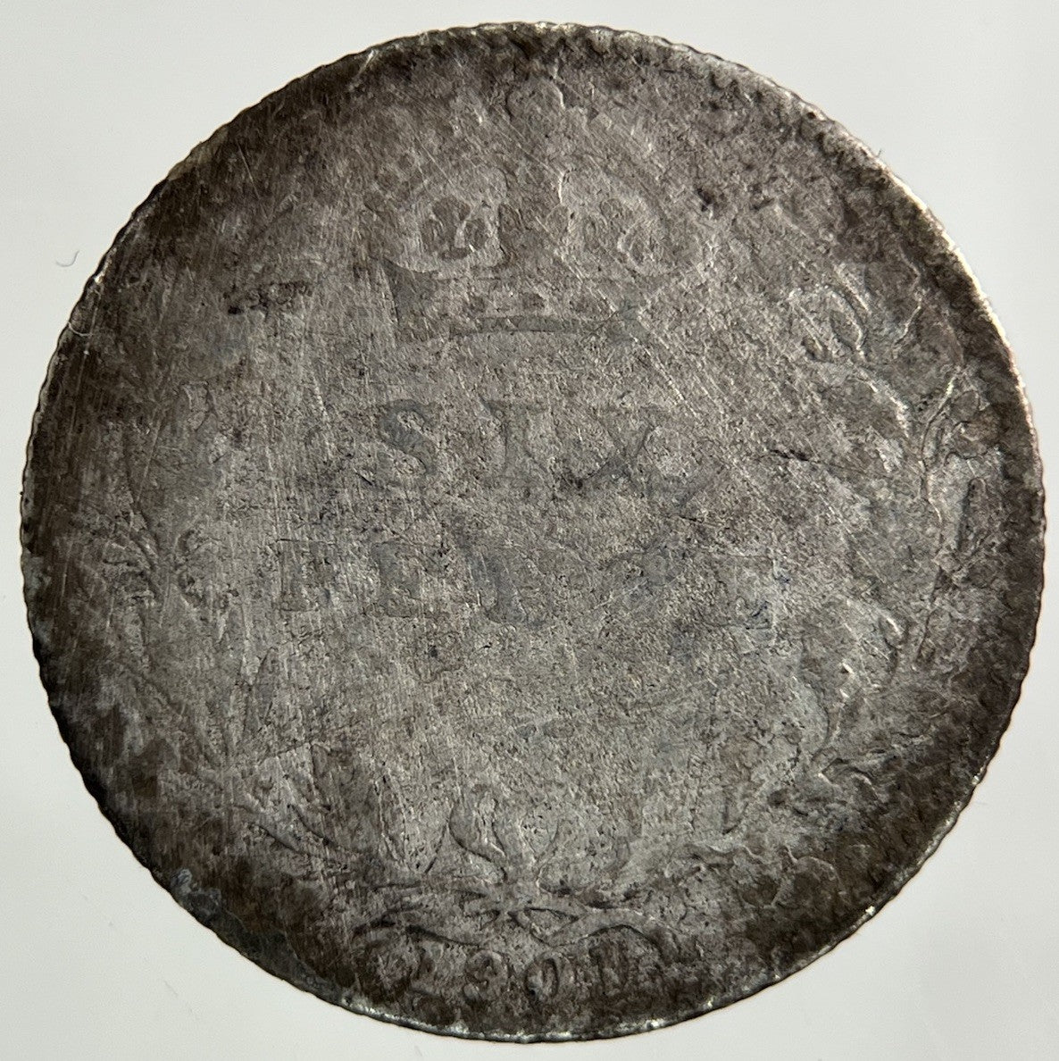 1901 Victoria Sixpence Silver Coin | Fair Grade