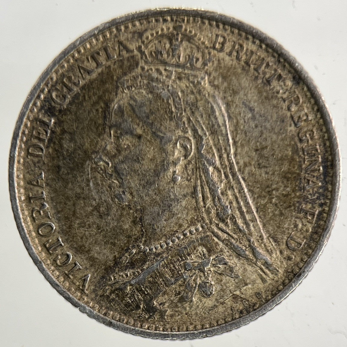 1887 Victoria Sixpence Silver Coin | Very High Grade