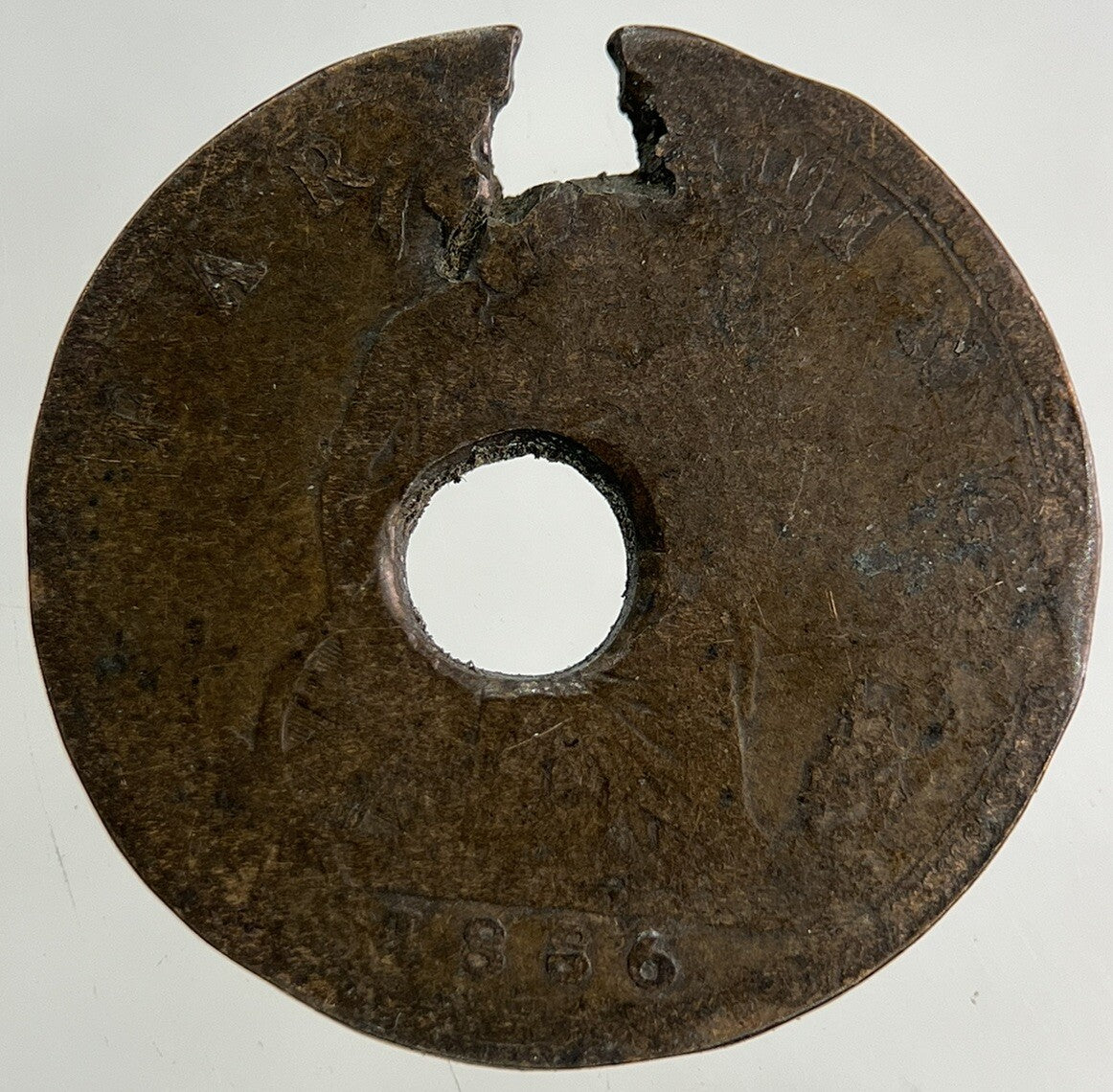 1886 Victoria Farthing Coin | Worn Grade