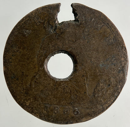 1886 Victoria Farthing Coin | Worn Grade