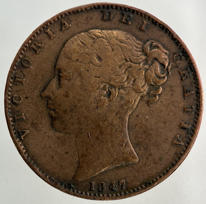 1847 Victoria Farthing Coin | Collectable Grade