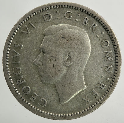 1945 George VI Sixpence Silver Coin | Collectable Grade