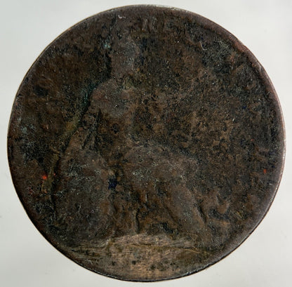 British George IV Farthing Coin | Worn Grade