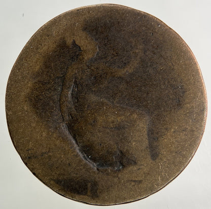 British Victoria Half - Penny Coin | Worn Grade