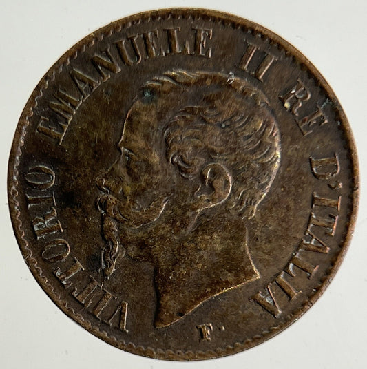 1861 Italy 1 Centesimo Coin | Very High Grade