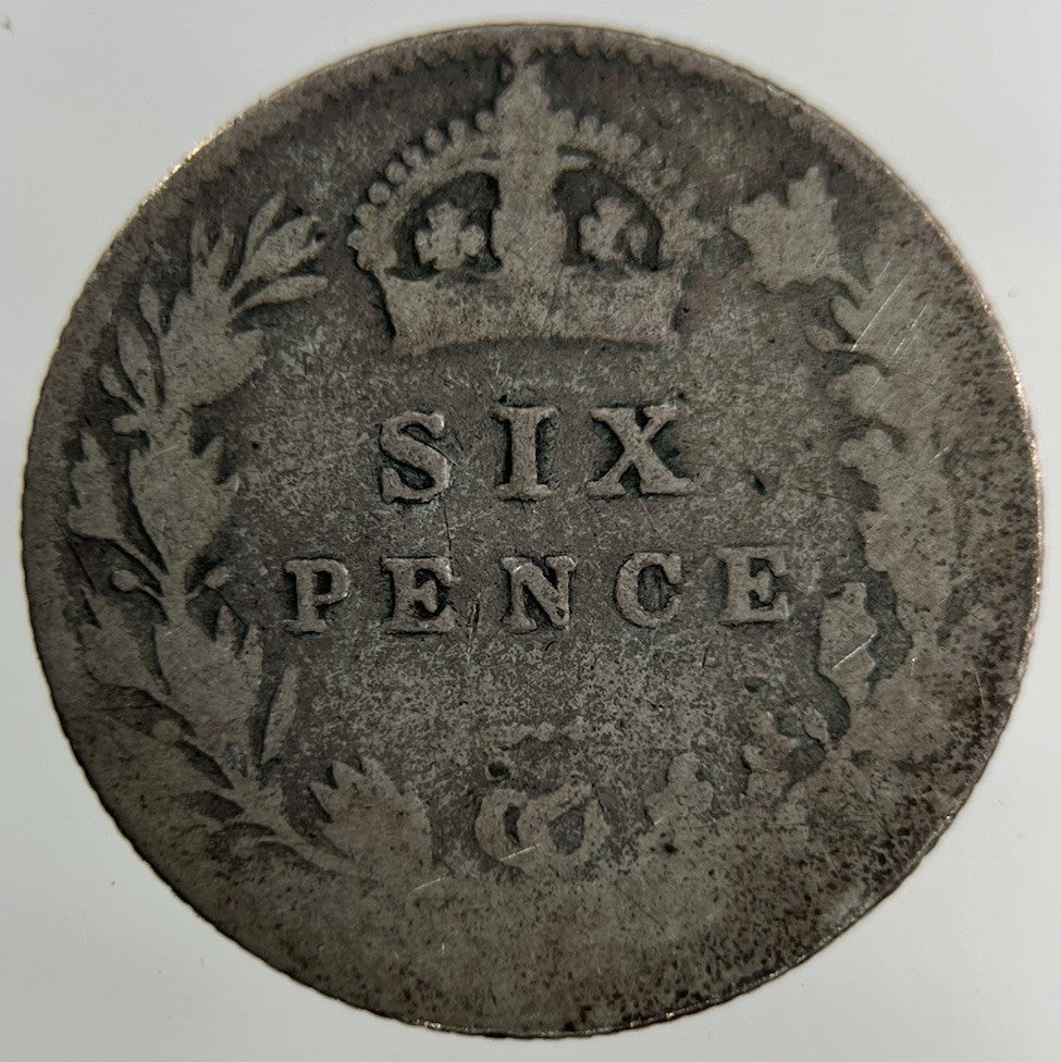 Edward VII Sixpence Silver Coin | Fair Grade