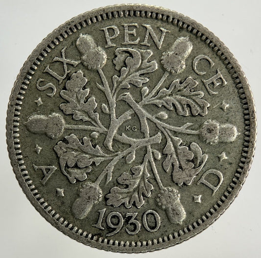 1930 George V Sixpence Silver Coin | Collectable Grade