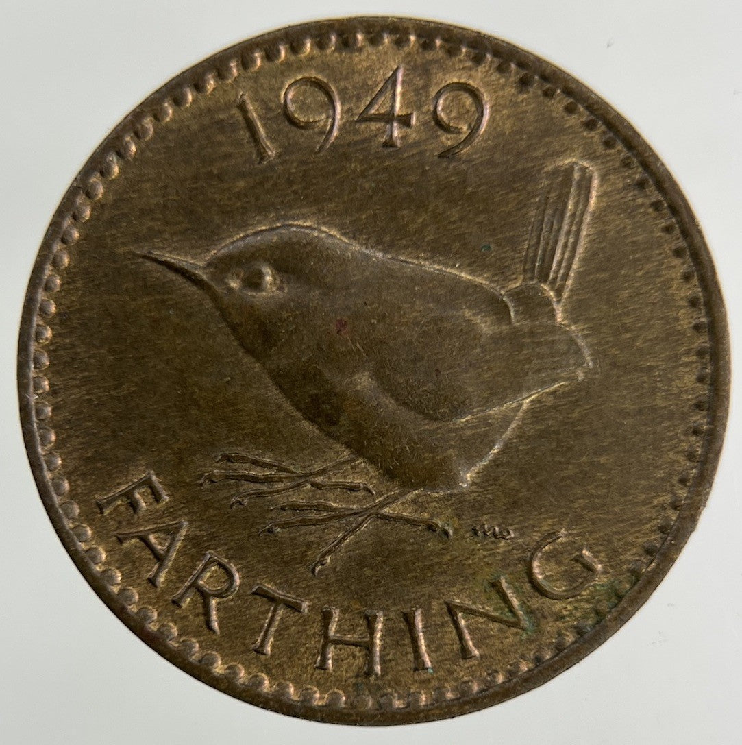 1949 George VI Wren Farthing Coin | Fine Collectable Grade
