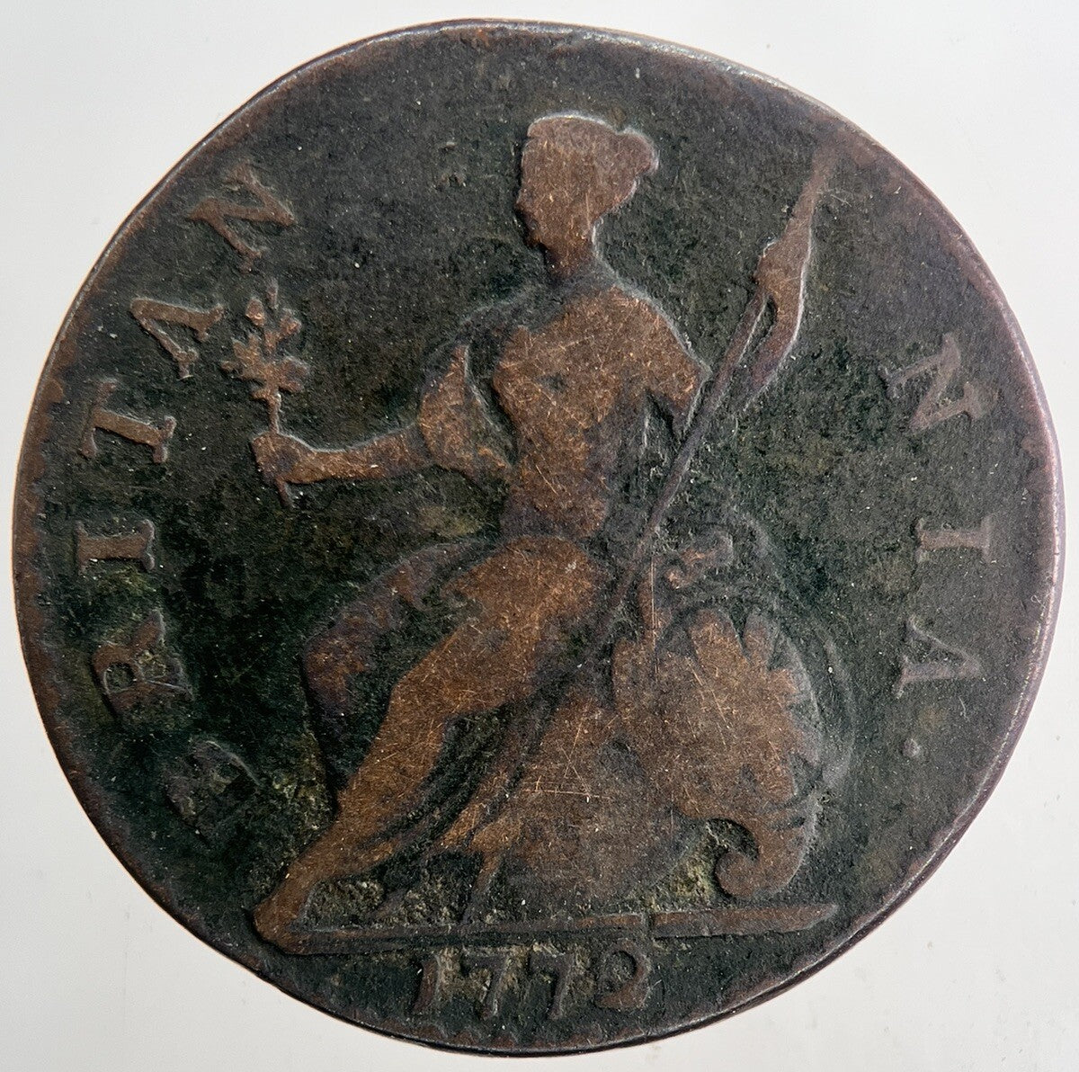 1772 George III 3rd Half - Penny Coin | Collectable Grade | a9433