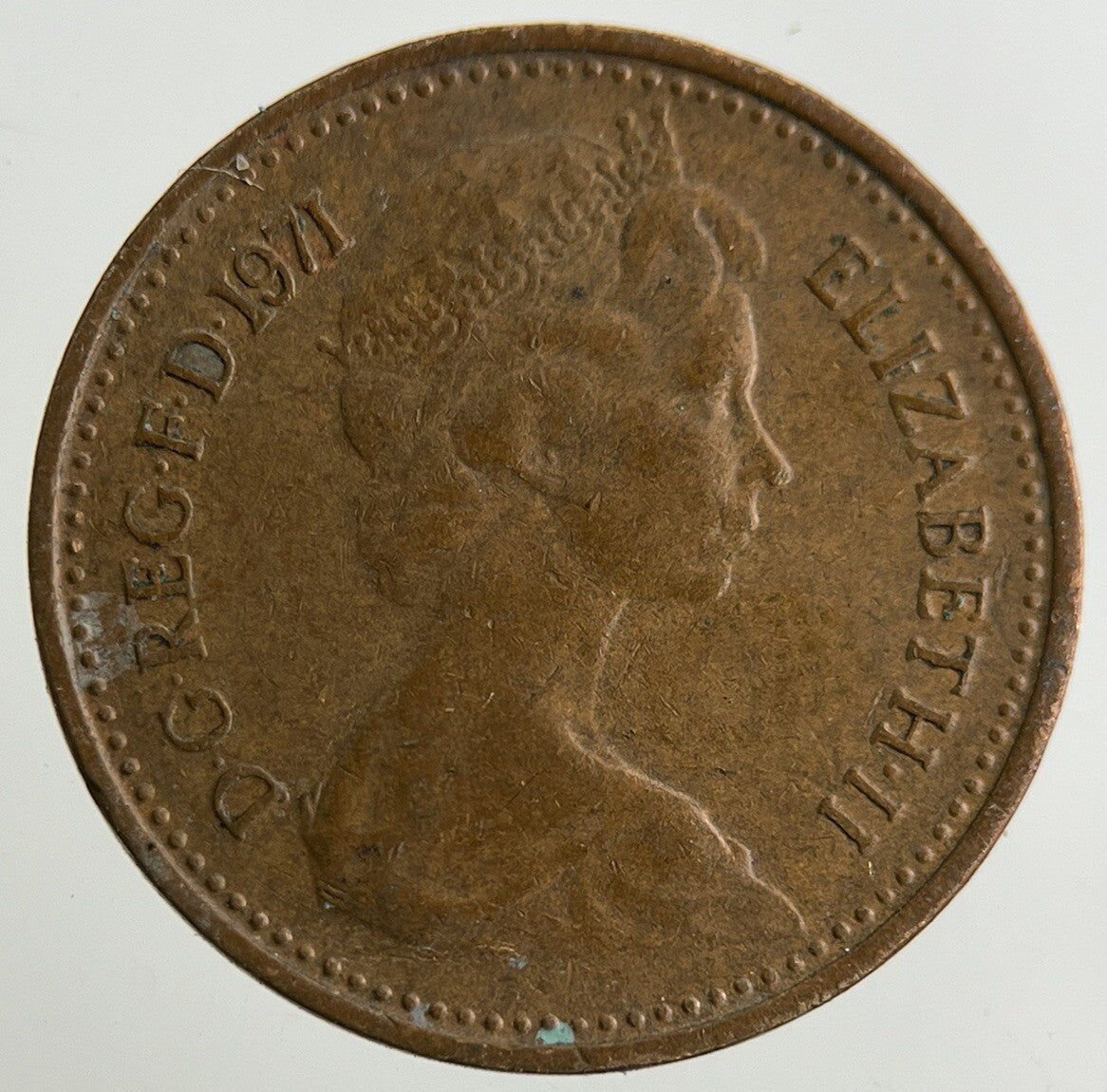 1971 Elizabeth II 2nd New 1/2 Half - Penny Coin | Fine Collectable Grade