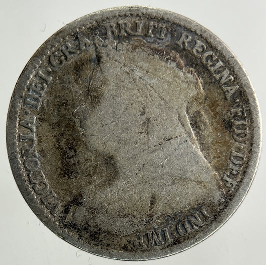 1894 Victoria Threepence Silver Coin | Fair Grade