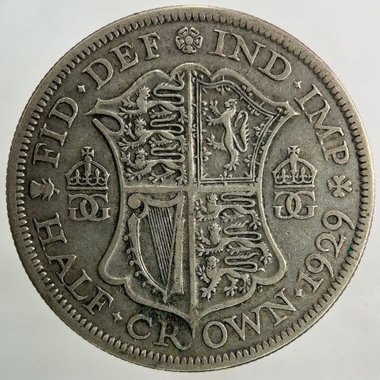 1929 George V Half - Crown Silver Coin | Fine Collectable Grade