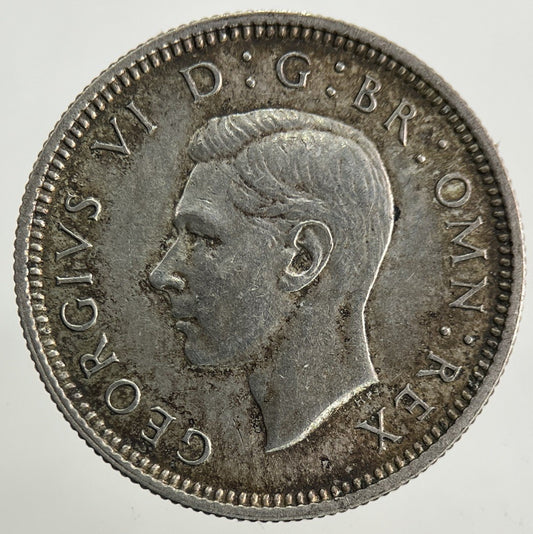 1939 George VI Sixpence Silver Coin | Very High Grade