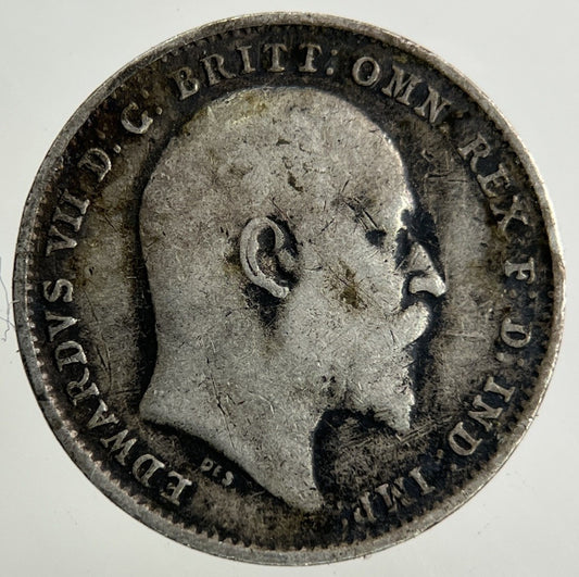 1907 Edward VII Threepence Silver Coin | Fine Collectable Grade