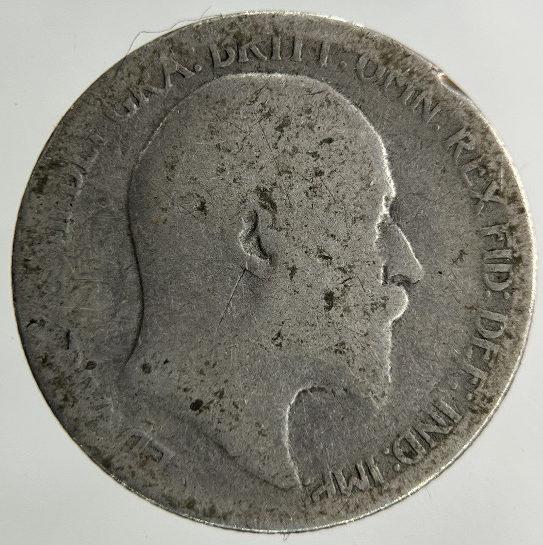 1903 Edward VII Sixpence Silver Coin | Worn Grade
