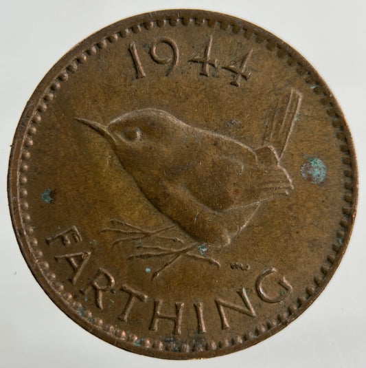 1944 George VI Wren Farthing Coin | Collectable Grade