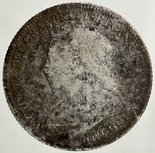 1901 Victoria Sixpence Silver Coin | Fair Grade