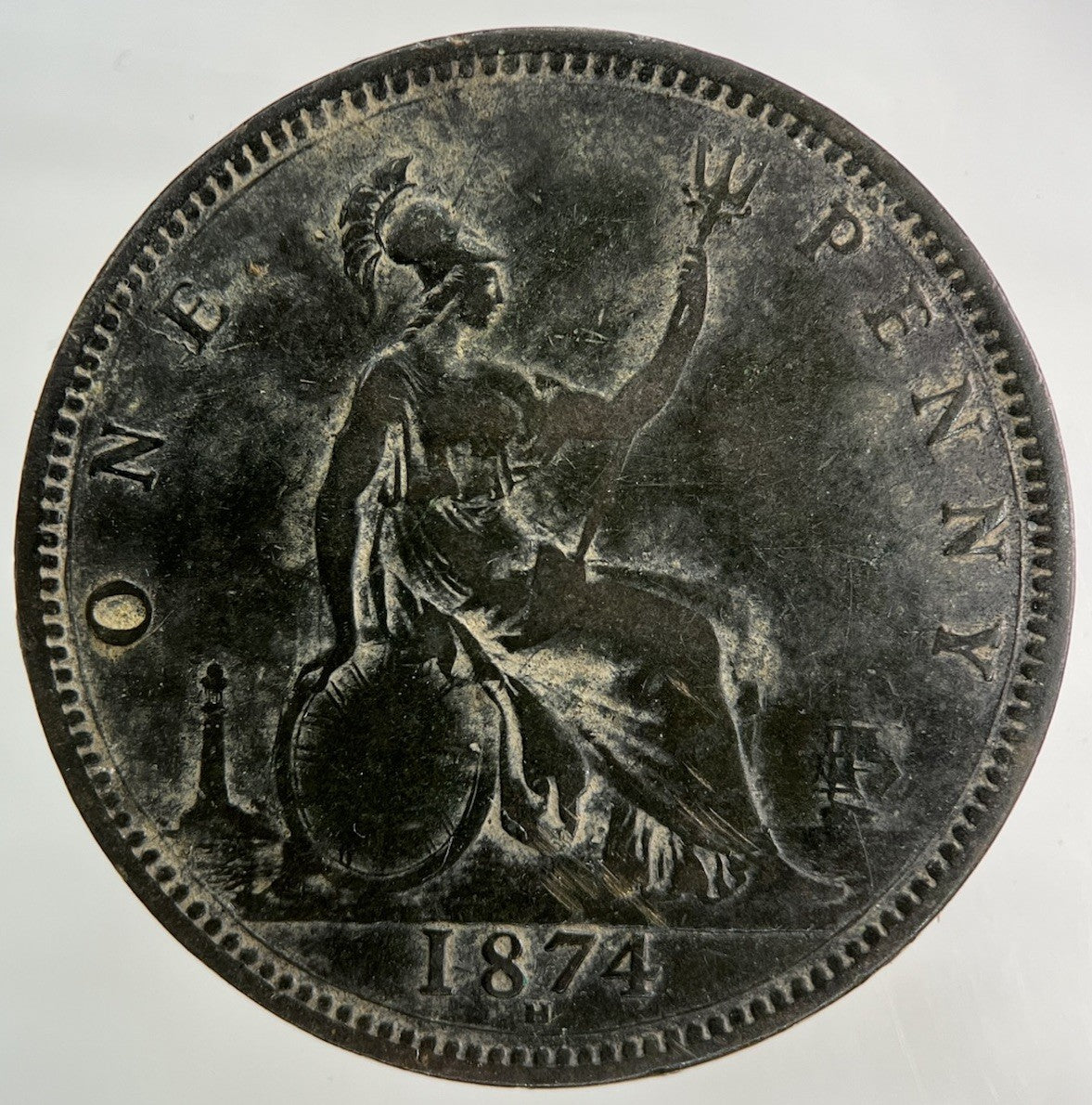 1874 - H Victoria One Penny Coin | Fine Collectable Grade