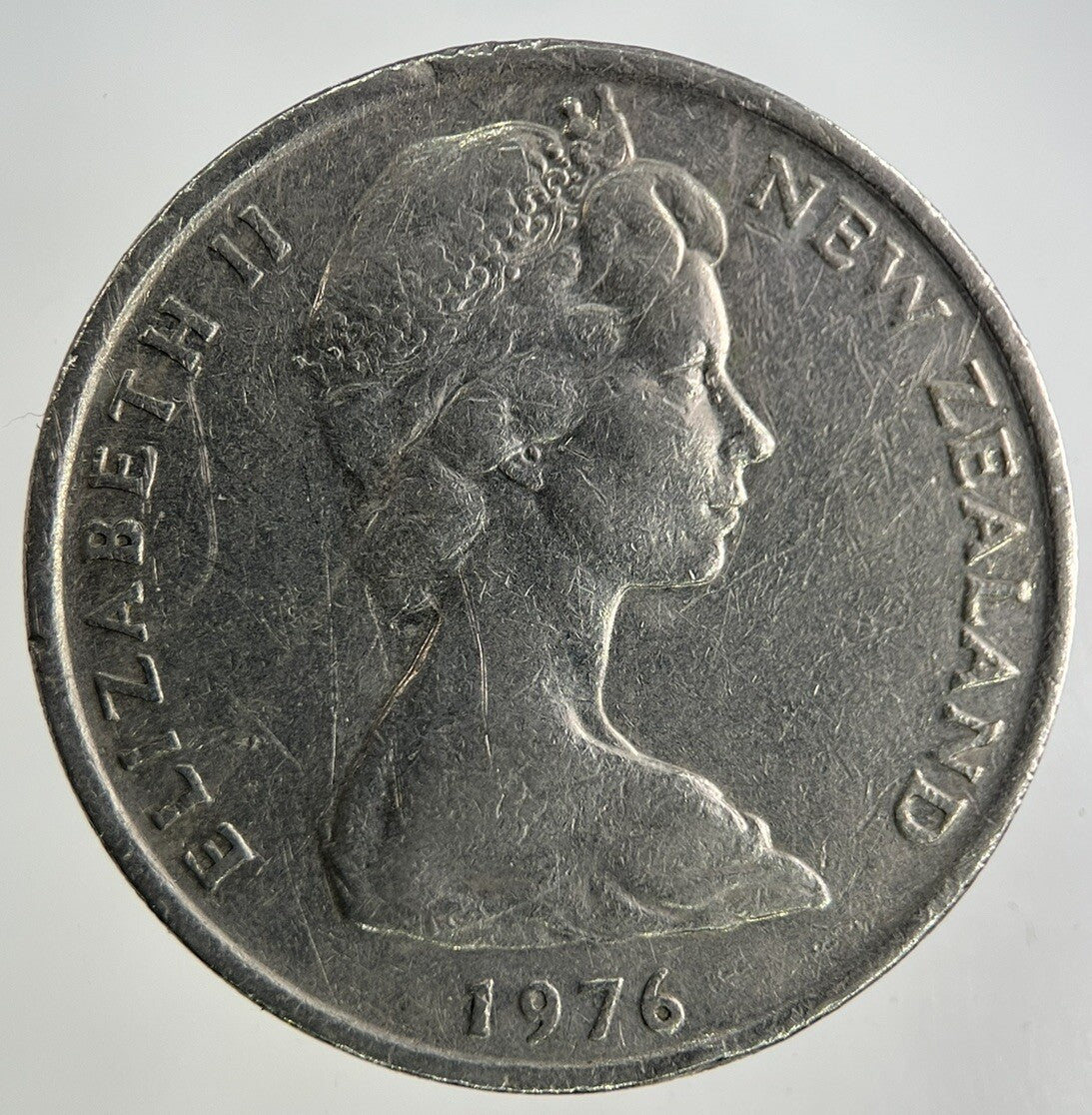 1976 New Zealand 20 Cents Coin | Fine Collectable Grade