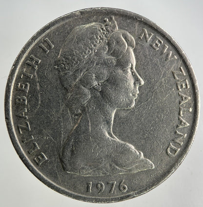 1976 New Zealand 20 Cents Coin | Fine Collectable Grade