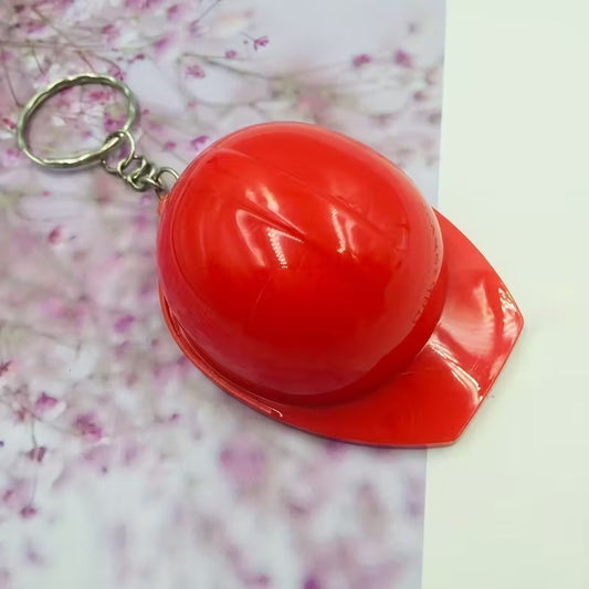 Red Construction Worker Builder Hard Hat Bottle Opener Keyring Keychain Gift UK